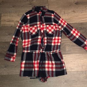 Plaid romper